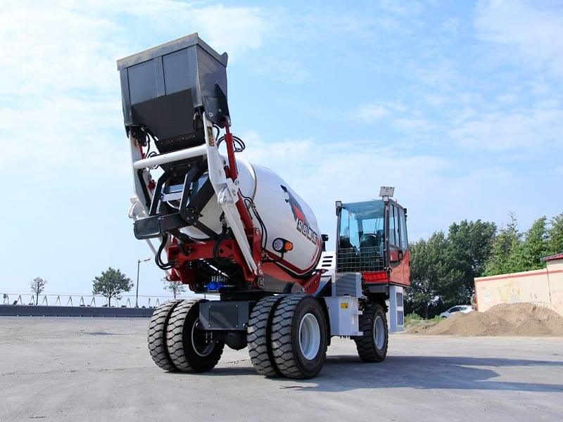 What is the Self Loading Concrete Mixer Capacity?